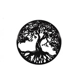 Decoratiune perete living din metal , copacul vietii  45x45cm