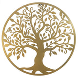 Decoratiune de perete living din metal, copacul vietii