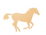 Decoratiune perete metal, 43.1 x 65.1 cm, cal galben, interior/exterior - BUZ.RO