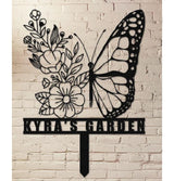 Decoratiuni gradina, decoratiuni exterior, personalizate, decoratiuni metal, ornamente gradina, fluture