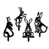 Decoratiuni gradina, decoratiuni exterior, personalizate, decoratiuni metal, ornamente gradina, iepurasi