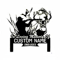Decoratiuni gradina, decoratiuni exterior, personalizate, decoratiuni metal, ornamente gradina, vanator, text personalizat