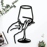 Decoratiuni perete, personalizate, decoratiuni perete metal, tablouri personalizate, cadouri personalizate, decoratiuni interior, pahar de vin