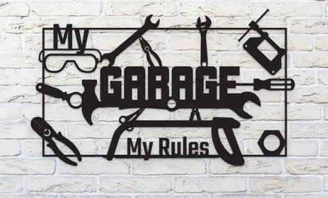 Decoratiuni perete, personalizate, decoratiuni perete metal, tablouri personalizate, cadouri personalizate, decoratiuni interior, garaj