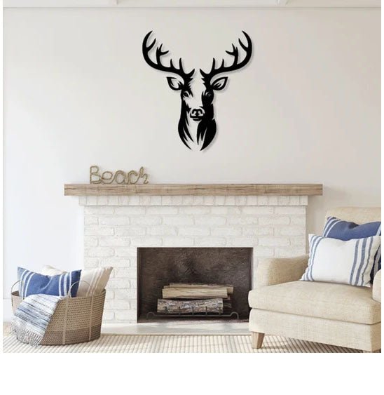 Decoratiuni perete, personalizate, decoratiuni perete metal, tablouri personalizate, cadouri personalizate, decoratiuni interior, cerb - BUZ.RO