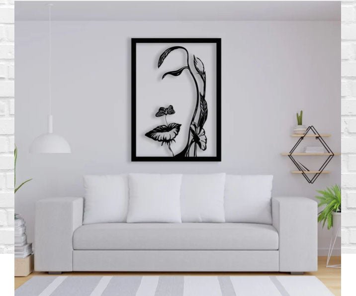 Decoratiuni perete, personalizate, decoratiuni perete metal, tablouri personalizate, cadouri personalizate, decoratiuni interior, chip de dama - BUZ.RO