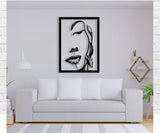 Decoratiuni perete, personalizate, decoratiuni perete metal, tablouri personalizate, cadouri personalizate, decoratiuni interior, chip de dama - BUZ.RO