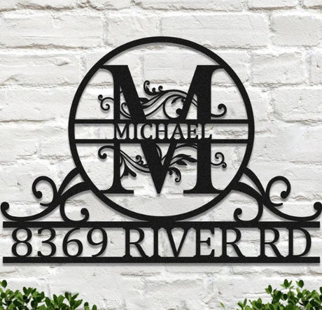 Decoratiuni perete, personalizate, decoratiuni perete metal, tablouri personalizate, cadouri personalizate, decoratiuni interior, initiala numelui - BUZ.RO