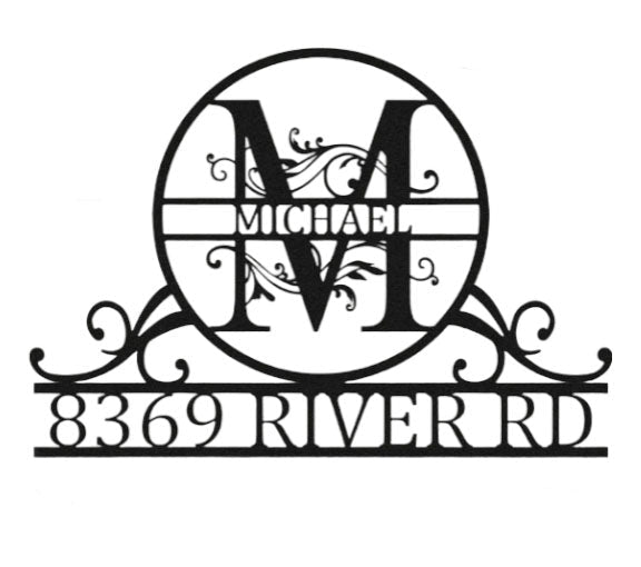 Decoratiuni perete, personalizate, decoratiuni perete metal, tablouri personalizate, cadouri personalizate, decoratiuni interior, initiala numelui - BUZ.RO