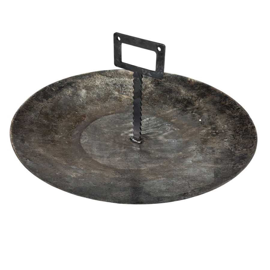 Disc gratar fonta  curbat / adanc 46 cm, cu maner