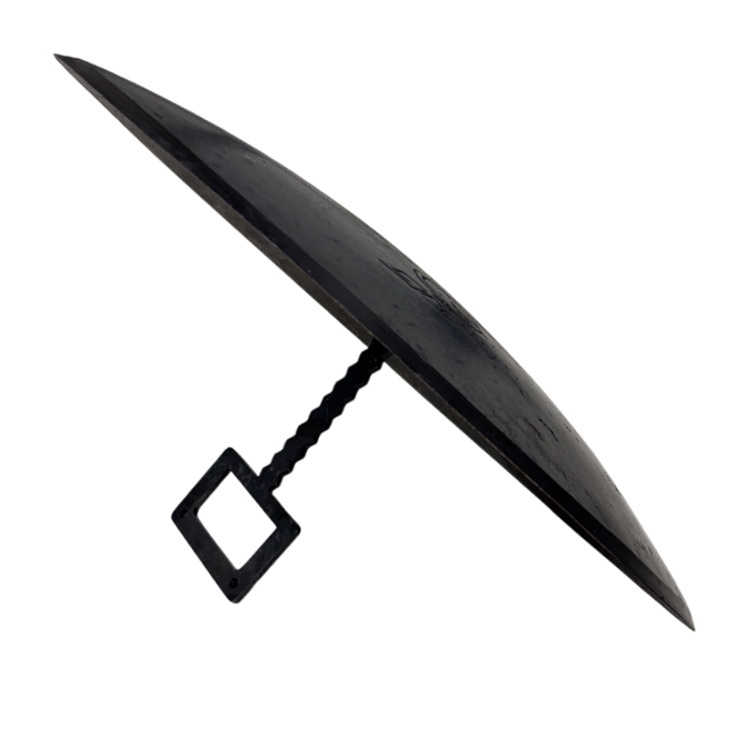Disc gratar fonta  curbat / adanc 46 cm, cu maner