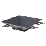 Firepit, plita gratar cu focar, plita incorporabila cu suport ceaun/disc, 75x75 cm+ grill