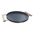 Disc gratar OTEL curbat / adanc 46 cm, cu platbanda si cu manere - BUZ.RO