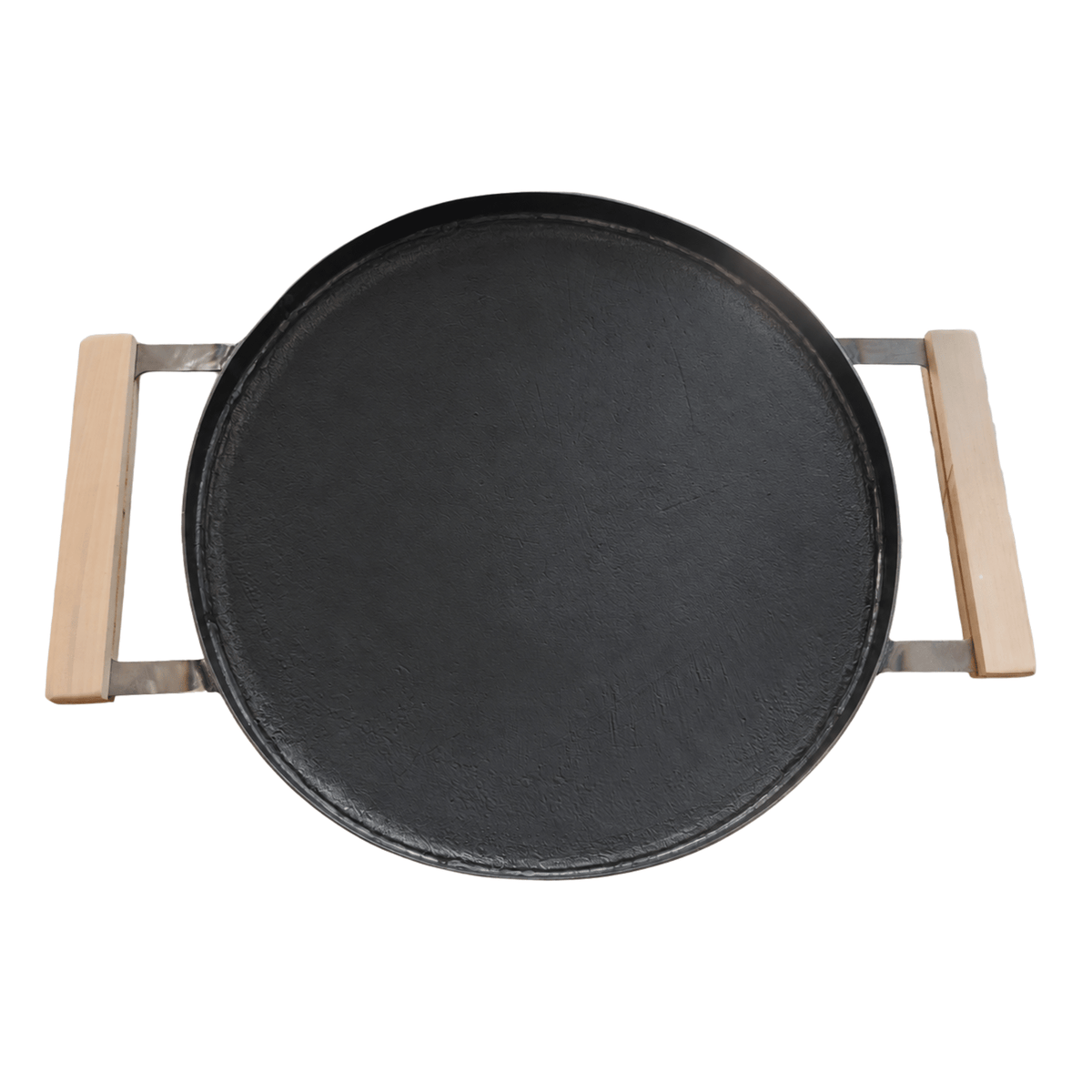 Disc gratar OTEL curbat / adanc 46 cm, cu platbanda si cu manere - BUZ.RO