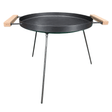 Disc gratar pentru gatit la foc, Ø 46 cm, cu manere din lemn si picioare metalice - BUZ.RO