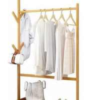 Dulap haine, dulap incaltaminte, cuier 3 in 1, cu roti, din lemn