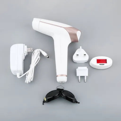 Epilator IPL, 300000 pulsatii, 5 trepte de intensitate, senzor piele, ochelari protectie