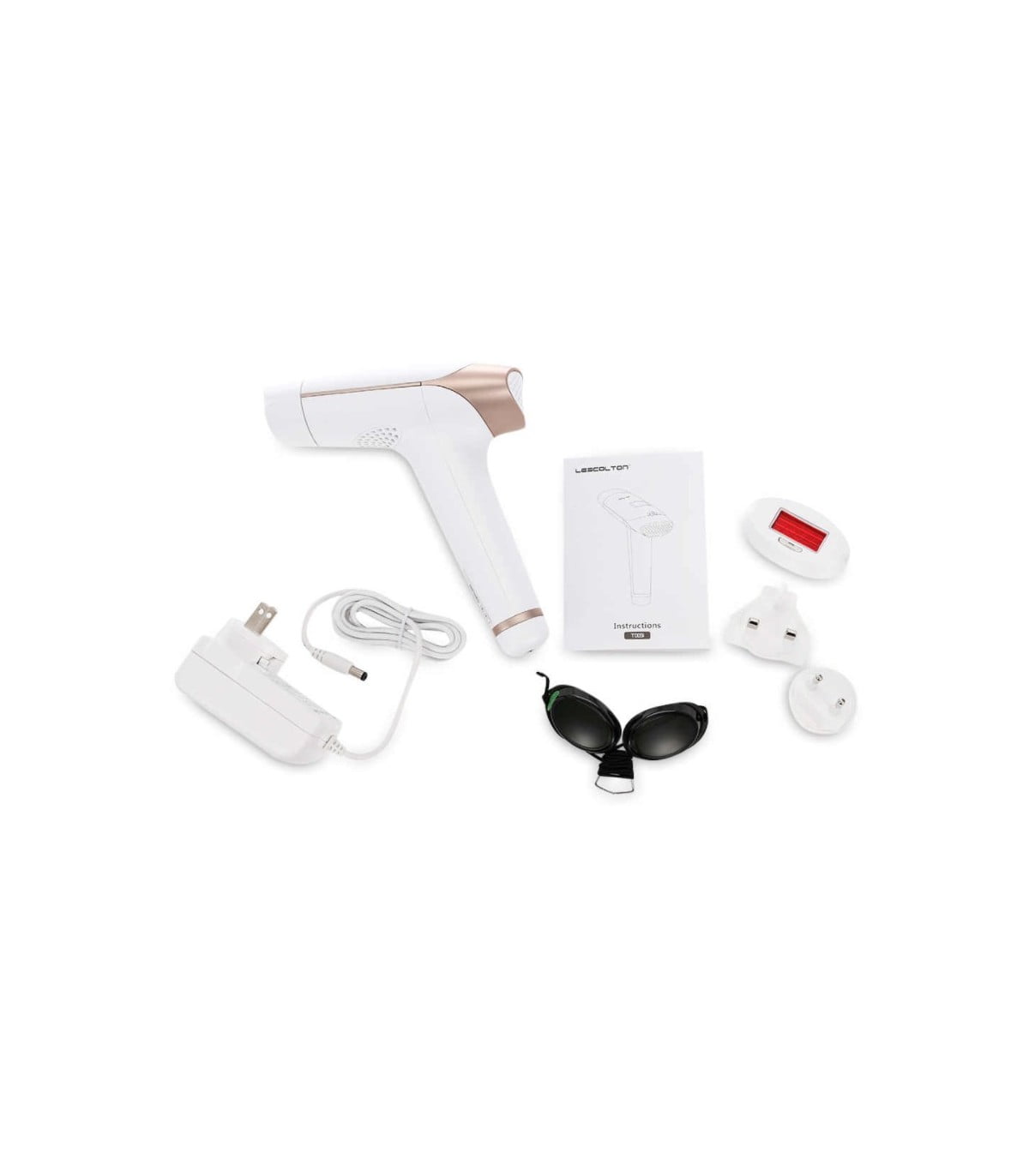 Epilator IPL, 300000 pulsatii, 5 trepte de intensitate, senzor piele, ochelari protectie