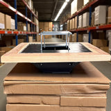 Firepit, plita gratar cu focar, plita incorporabila cu suport ceaun/disc, 75x75 cm+ grill