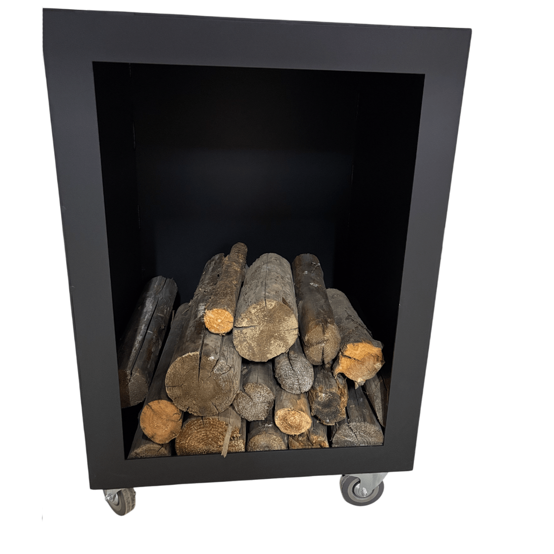 Fire Pit, Gratar cu plita 95 x 95 cm din otel 8 mm pe lemne, pentru gradina sau terasa+ grill detasabil + blat lemn - BUZ.RO