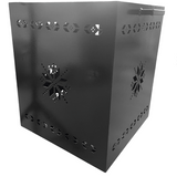 Fire Pit, Gratar cu plita 95x 95 cm din otel 10 mm pe lemne, pentru gradina sau terasa+ grill detasabil, FARA BLAT DE LEMN - BUZ.RO