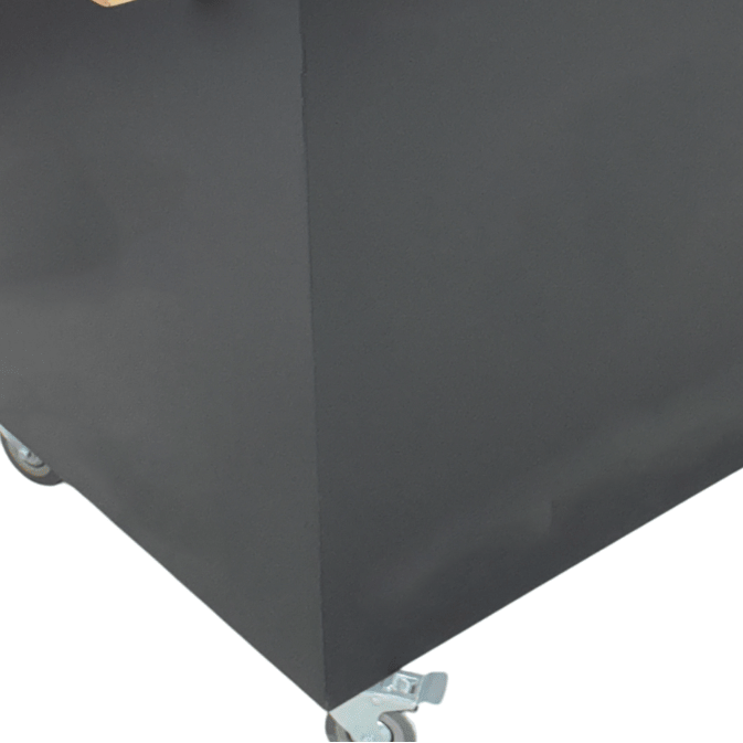 FirePit, Gratar cu plita 75x 75 cm din otel, 10 mm, pentru gradina sau terasa, FARA blat de lemn - BUZ.RO