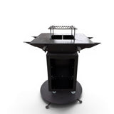 FirePit, Gratar plita 75x 75 cm din otel 8/10 mm |gradina |terasa |suport ceaun| cenusar| reglare tiraj| loc depozitare|model simplu fara blat - BUZ.RO