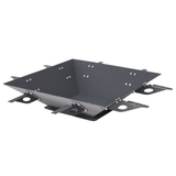 Firepit, plita gratar cu focar, plita incorporabila cu suport ceaun/disc, 75x75 cm+ grill - BUZ.RO