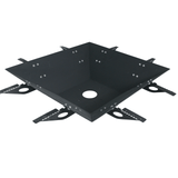 Firepit, plita gratar cu focar, plita incorporabila cu suport ceaun/disc, 75x75 cm+ grill - BUZ.RO