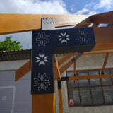 Foisor lemn Bucovina 3x3m - Premium| grinzi 12x12 | imbinari metalice - BUZ.RO
