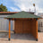 Foisor lemn Bucovina 3x3m - Premium| grinzi 12x12 | imbinari metalice - BUZ.RO