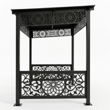 Foisor Metalic Gradina 2x1.8m | Structura Metalica BBQ | Acoperis Gratar tip Pergola - BUZ.RO