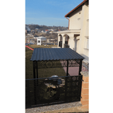 Foisor Metalic Gradina 2x1.8m | Structura Metalica BBQ | Acoperis Gratar tip Pergola - BUZ.RO