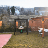 Foisor Metalic Gradina 2x1.8m | Structura Metalica BBQ | Acoperis Gratar tip Pergola - BUZ.RO