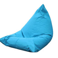 Fotoliu puf, beanbag, sac de sezut, tip para, cu maner, utilizabil interior si exterior, umplut cu granule polistiren, dimensiuni 100x150, albastru
