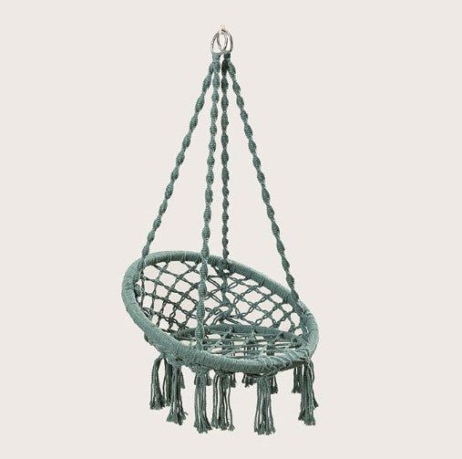 Fotoliu suspendat, Hamac tip scaun, din bumbac, suspendat, pentru interior sau terasa - BUZ.RO