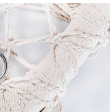 Fotoliu suspendat, Hamac tip scaun, din bumbac, suspendat, pentru interior sau terasa - BUZ.RO