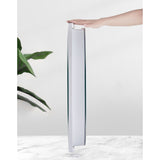 Galeata pliabila, portabila, din silicon si plastic 44x18.5x31.5 cm, alb/gri, 12 litri - BUZ.RO