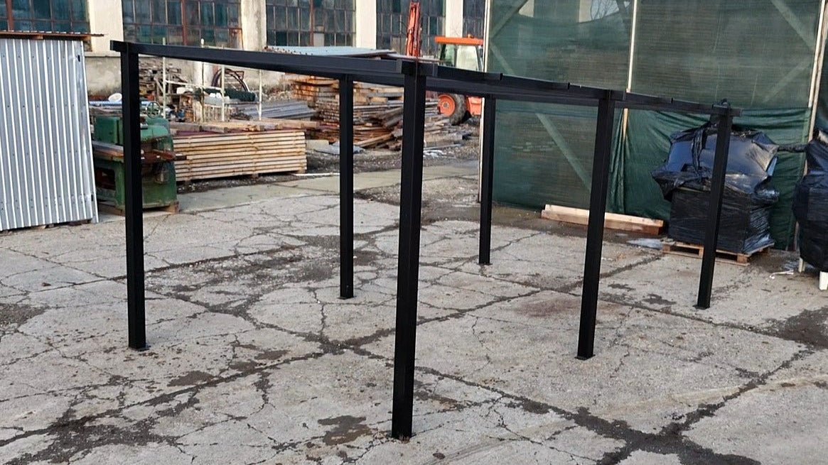 Garaj,Pergola,Pavilion de gradina,Acoperis Masina, Metal,Modular, 3 x 5 m - BUZ.RO