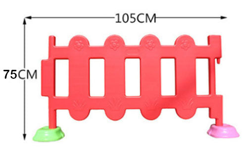 Gardulet copii, multicolor, 8 buc, tarc copii, tarc de joaca, loc de joaca, portita inclusa, dimensiuni 105x75