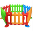 Gardulet copii, multicolor, 6 buc, tarc copii, tarc de joaca, loc de joaca, portita inclusa, dimensiuni 105x75 - BUZ.RO