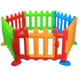 Gardulet copii, multicolor, 6 buc, tarc copii, tarc de joaca, loc de joaca, portita inclusa, dimensiuni 105x75 - BUZ.RO