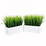 Ghiveci cu iarba artificiala, planta decorativa, 21x20x8 cm - BUZ.RO