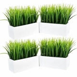 Ghiveci cu iarba artificiala, planta decorativa, 21x20x8 cm - BUZ.RO