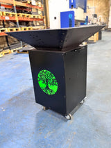 Gratar de gradina, 5 in 1 ,fire pit cu Plita 10 mm Otel , Suport Ceaun/Disc , Gratar de curte , Personalizabil , Copacul Vietii - BUZ.RO