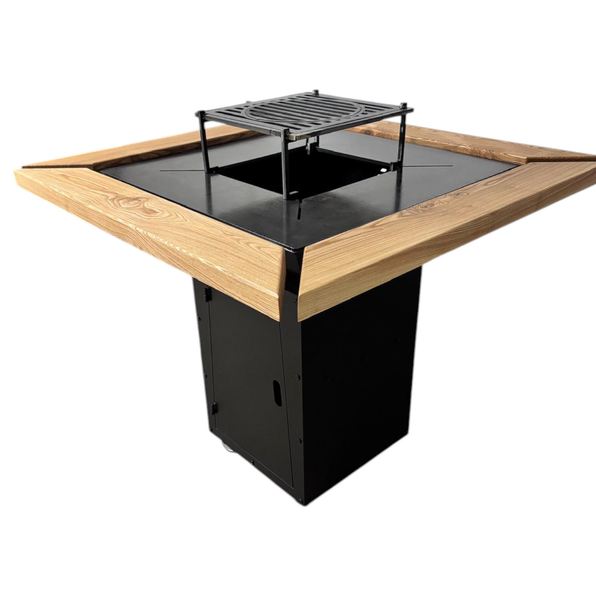 Gratar de  gradina  75x75 cm fire pit cu Plita 6, 8 sau 10 mm Otel dur