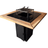 Gratar de gradina 75x75 cm fire pit cu Plita 6, 8 sau 10 mm Otel dur - BUZ.RO