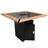 Gratar de gradina 75x75 cm fire pit cu Plita 6, 8 sau 10 mm Otel dur - BUZ.RO
