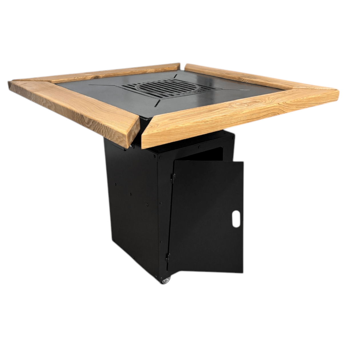 Gratar de  gradina  75x75 cm fire pit cu Plita 6, 8 sau 10 mm Otel dur