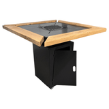 Gratar de gradina 75x75 cm fire pit cu Plita 6, 8 sau 10 mm Otel dur - BUZ.RO